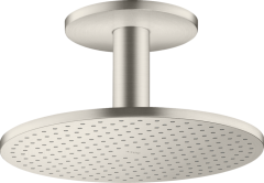 Верхний душ AXOR ShowerSolutions 300 2jet, с потолочным подсоединением, сталь арт. 35304800