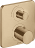 Купить купить термостат с запорным вентилем axor citterio m, шлифованная бронза арт. 34705140