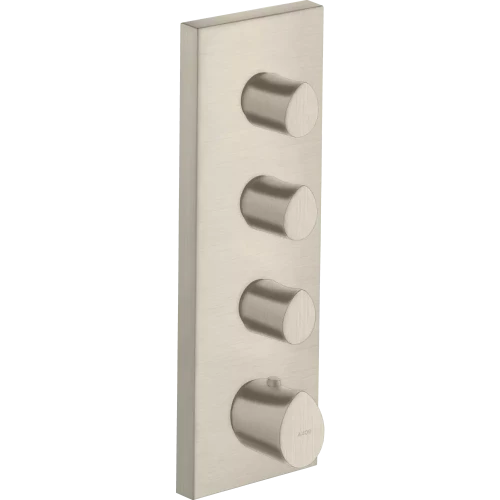 Купить купить модуль термостата axor starck organic, 360/120, скрытого монтажа, шлифованный никель арт. 12717820