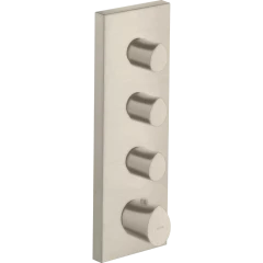 Модуль термостата Axor Starck Organic, 360/120, скрытого монтажа, шлифованный никель арт. 12717820