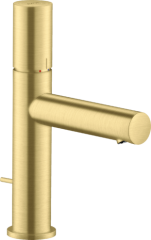 Смеситель для раковины AXOR Uno 110, с рукояткой zero с незапираемым сливным набором, шлифованная медь арт. 45001950