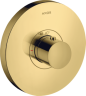 Купить купить термостат axor showerselect highflow, скрытого монтажа, круглый, полированное золото арт. 36721990