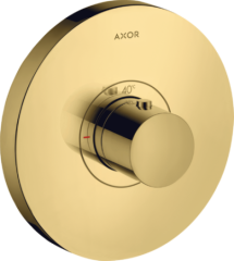 Термостат AXOR ShowerSelect HighFlow, скрытого монтажа, круглый, полированное золото арт. 36721990