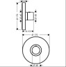 Купить купить термостат axor showerselect highflow, скрытого монтажа, круглый, полированное золото арт. 36721990