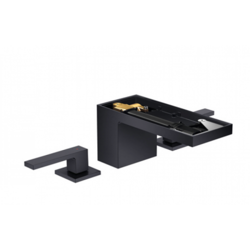 Купить купить смеситель для раковины axor myedition на 3 отверстия 70 со сливным клапаном push-open с алмазной огранкой арт. 47052350