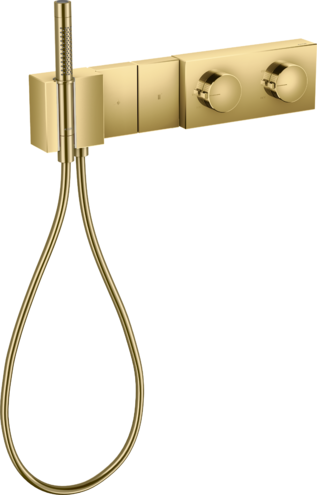 Купить купить модуль термостата axor edge 470/100 для 2 потребителей скрытого монтажа, полированное золото арт. 46700990