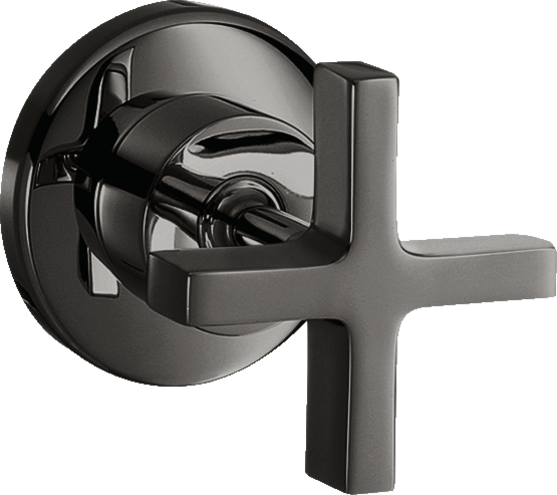 Купить купить запорный вентиль axor citterio с крестообразной рукояткой, полированный черный, хром арт. 39965330