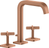 Купить купить смеситель для раковины axor citterio e на 3 отверстия, 170, с отдельными розетками, матовое красное золото арт. 36108310