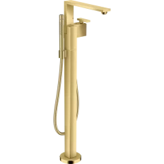 Смеситель для ванны AXOR Edge напольный с алмазной огранкой, полированное золото арт. 46441990