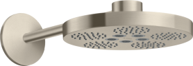 Купить купить верхний душ axor one 280 2jet с держателем, шлифованный никель арт. 48492820
