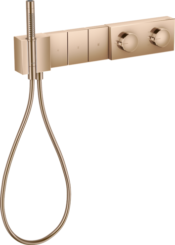 Купить купить модуль термостата axor edge 540/100 для 3 потребителей скрытого монтажа, полированное красное золото арт. 46710300