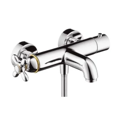 Термостат AXOR Carlton для ванны внешнего монтажа 1/2, хром и золото арт. 17241000