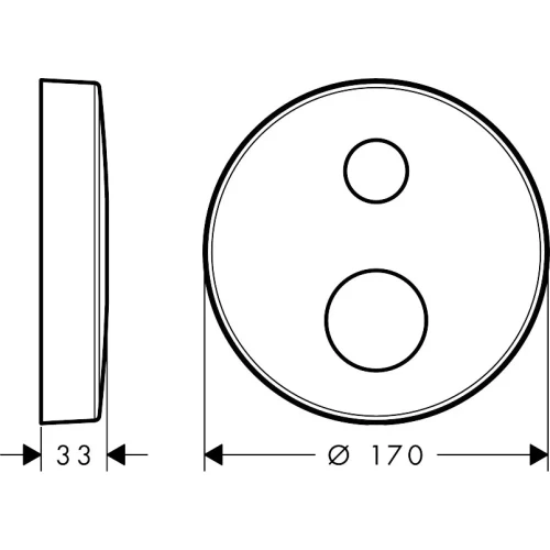 Купить купить розетка удлинителя axor, круглая, 2 отверстия, 170 мм, сталь арт. 14961800