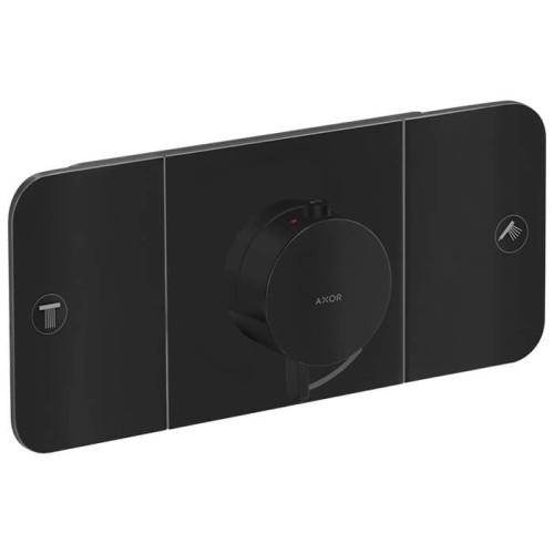 Купить купить термостат для 2 потребителей, axor one, скрытого монтажа, матовый черный арт. 45712670
