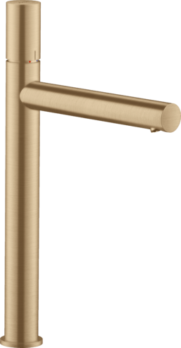 Купить купить смеситель для раковины axor uno 260, с рукояткой zero с незапираемым сливным набором, шлифованная бронза арт. 45004140