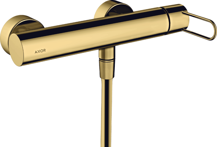Купить купить смеситель для душа axor uno внешнего монтажа, с рукояткой-петлей, полированное золото арт. 38621990