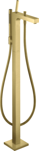 Купить купить смеситель для ванны axor citterio напольный, с тонкой рукояткой, матовая латунь арт. 39451950