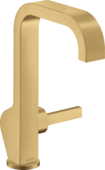 Смеситель для раковины AXOR Citterio 190, с тонкой рукояткой, матовое золото арт. 39037250