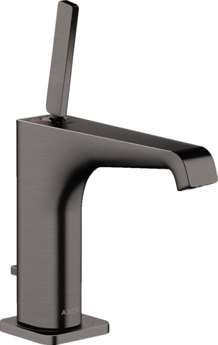 Купить купить смеситель для раковины axor citterio e 130 мм со сливным гарнитуром, матовый черный, хром арт. 36100340