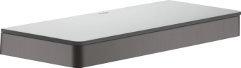 Купить купить полочка axor universal softsquare 300 мм, матовый черный, хром арт. 42838340