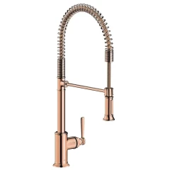 Смеситель для кухни Axor Montreux 210, Semi-Pro, однорычажный, полированное красное золото арт. 16582300