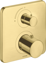 Термостат с запорным вентилем Axor Citterio M, шлифованная медь арт. 34705950