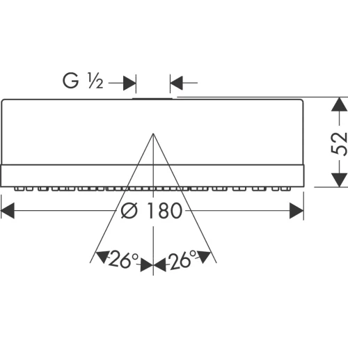 Купить купить верхний душ axor citterio, 180 мм, 1 jet, шлифованное красное золото арт. 28489310