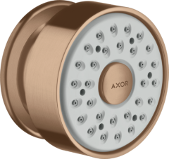 Боковая форсунка душа Axor, 1 jet, круглая, шлифованное красное золото арт. 28464310