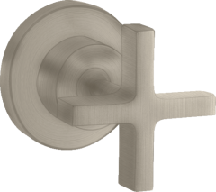 Запорный вентиль AXOR Citterio с крестообразной рукояткой, матовый никель арт. 39965820