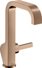 Смеситель для раковины AXOR Citterio 190, с тонкой рукояткой, полированное красное золото арт. 39037300