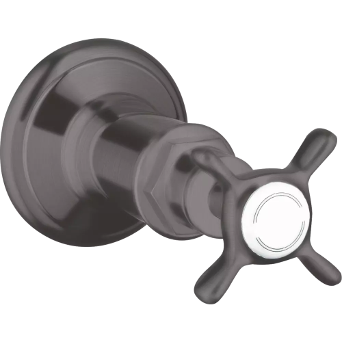 Купить купить запорный вентиль axor montreux для скрытого монтажа 1/2 и 3/4 матовый черный, хром арт. 16871340