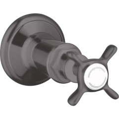 Запорный вентиль AXOR Montreux для скрытого монтажа 1/2 и 3/4 матовый черный, хром арт. 16871340