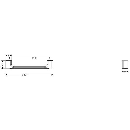 Купить купить поручень axor urquiola, хром арт. 42430000