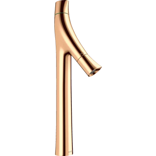 Купить купить смеситель для раковины axor starck organic 240, с двумя рукоятками, для накладной раковины, с не запираемым сливным набором, полированная бронза арт. 12013130