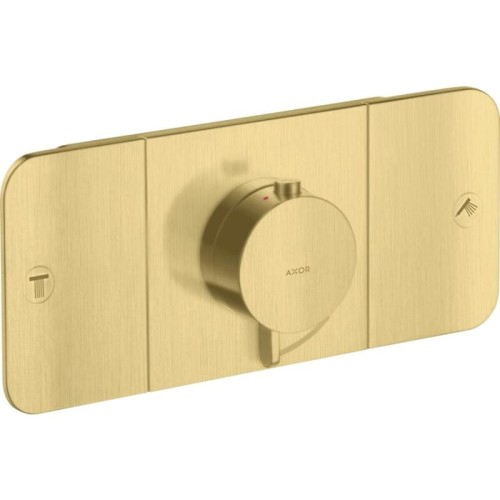 Купить купить термостат для 2 потребителей, axor one, скрытого монтажа, шлифованная медь арт. 45712950