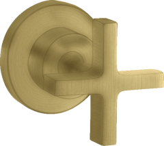Запорный вентиль AXOR Citterio с крестообразной рукояткой, матовая латунь арт. 39965950