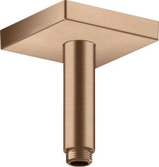 Потолочное подсоединение для душа Axor ShowerSolutions, 100 мм, квадрат, шлифованное красное золото арт. 26437310