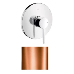 Смеситель для душа Axor Starck, однорычажный, скрытого монтажа, с плоской рычаговой рукояткой, полированное красное золото арт. 10614300