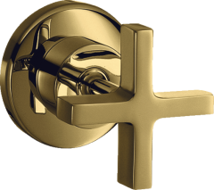 Запорный вентиль AXOR Citterio с крестообразной рукояткой, полированное золото арт. 39965990