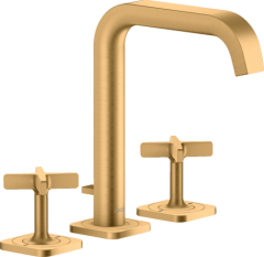 Смеситель для раковины AXOR Citterio E на 3 отверстия, 170, с отдельными розетками, матовая латунь арт. 36108950