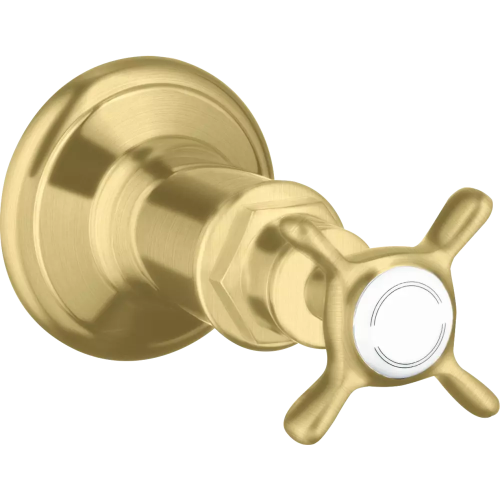 Купить купить запорный вентиль axor montreux для скрытого монтажа 1/2 и 3/4 матовая латунь арт. 16871950