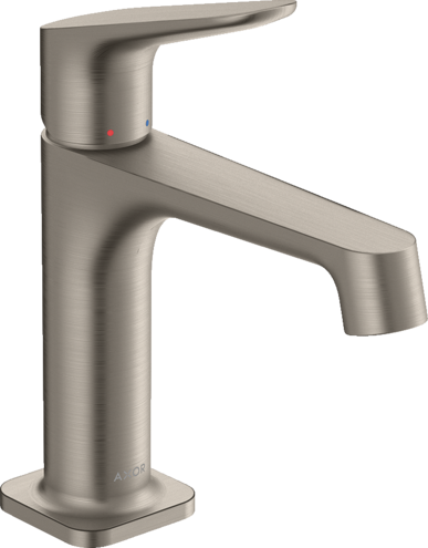 Купить купить смеситель для раковины axor citterio m, однорычажный, 100, с не запираемым сливным набором, сталь арт. 34017800