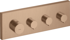 Модуль термостата AXOR ShowerSolutions 360/120, для 3 потребителей, скрытого монтажа, шлифованное красное золото арт. 10751310