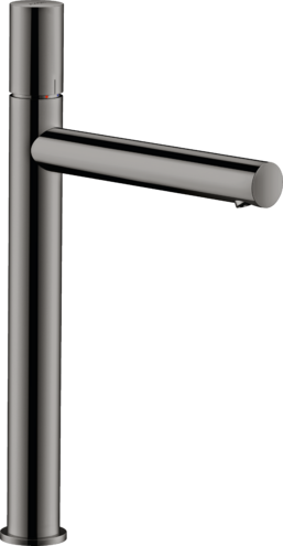 Купить купить смеситель для раковины axor uno 260, с рукояткой zero с незапираемым сливным набором, полированный черный, хром арт. 45004330