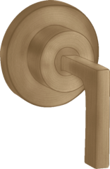 Запорный вентиль AXOR Citterio с рычаговой рукояткой, матовая бронза арт. 39960140