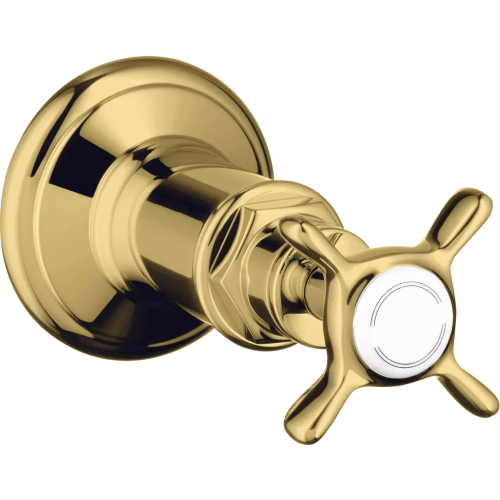 Купить купить запорный вентиль axor montreux для скрытого монтажа 1/2 и 3/4 полированное золото арт. 16871990