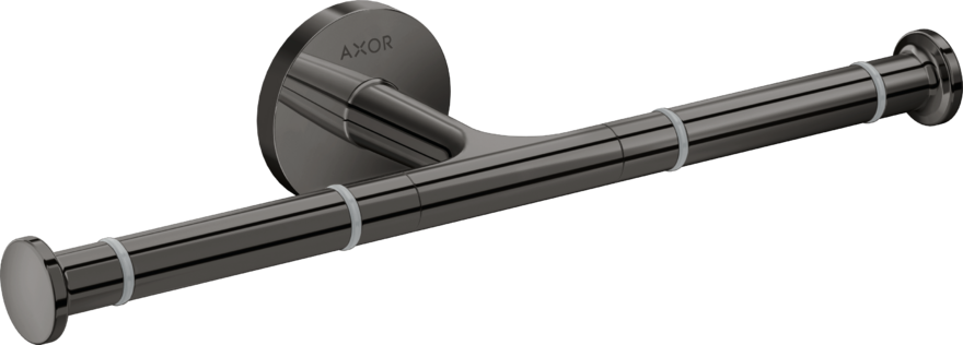 Купить купить держатель туалетной бумаги, 2 рулона axor universal circular, полированный черный, хром арт. 42857330