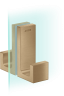 Купить купить ручка двери душа axor universal rectangular, матовая бронза арт. 42639140