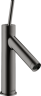 Купить купить смеситель для раковины axor starck 90, однорычажный, с тонкой рукояткой, с не запираемым сливным набором, полированный черный, хром арт. 10117330