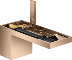 Смеситель для раковины AXOR MyEdition 70 со сливным клапаном Push-Open без панели, полированное красное золото арт. 47012300